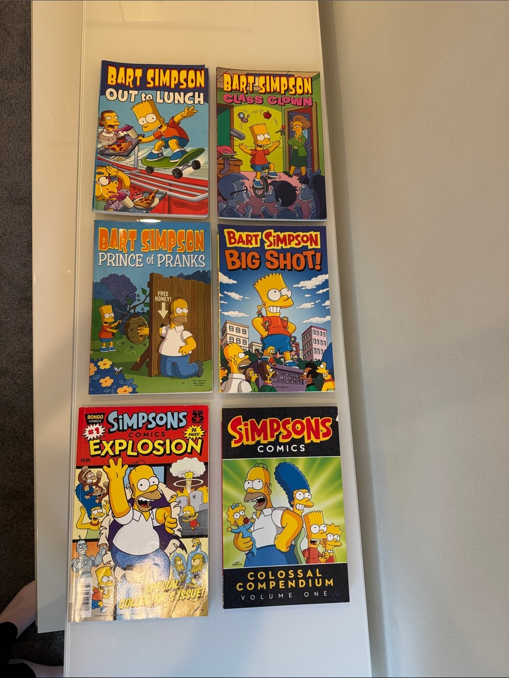 Simpsons paperback comic collection